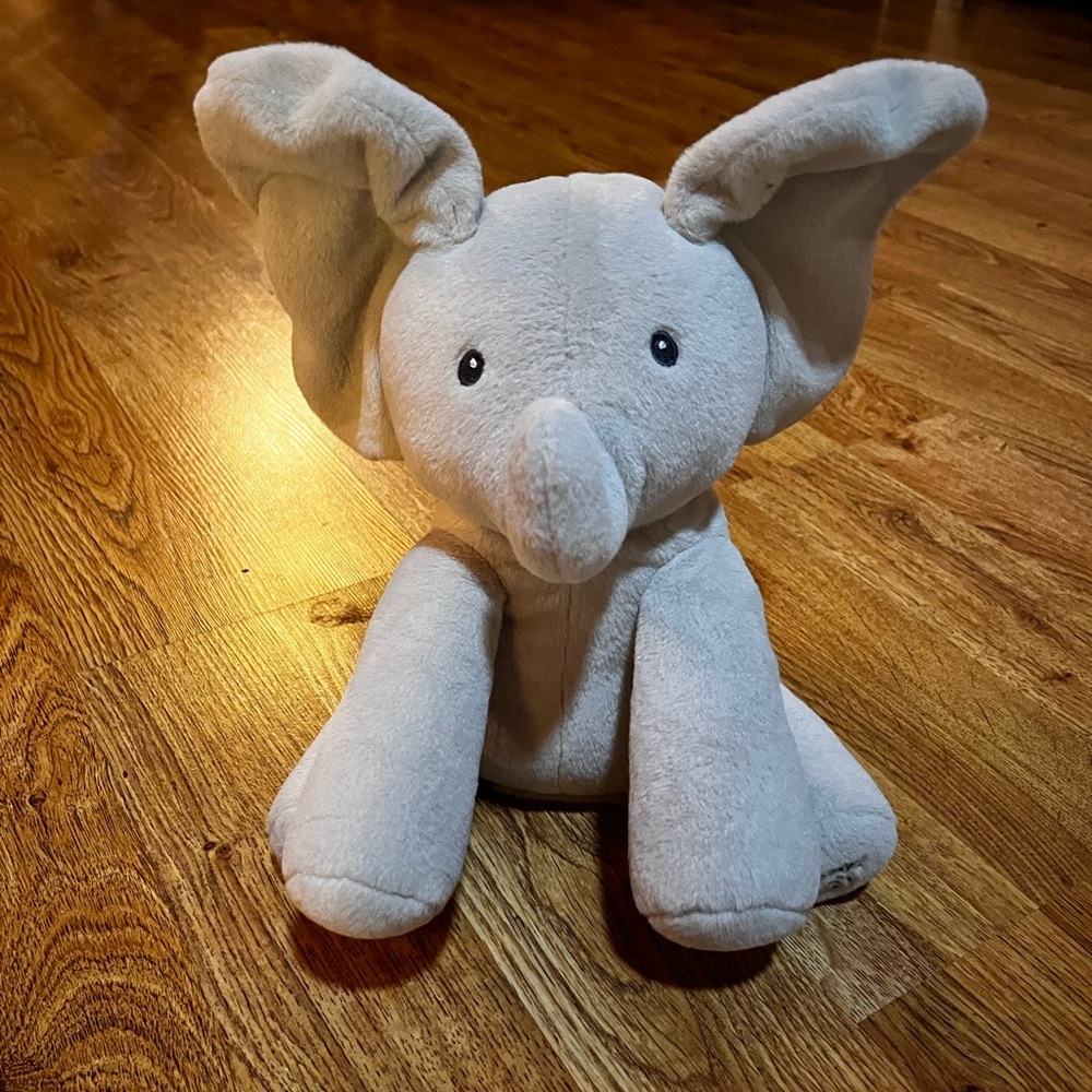 Baby GUND Baby Animated Flappy The Elephant Plush Toy- Plays Peek-A-Boo & Sings